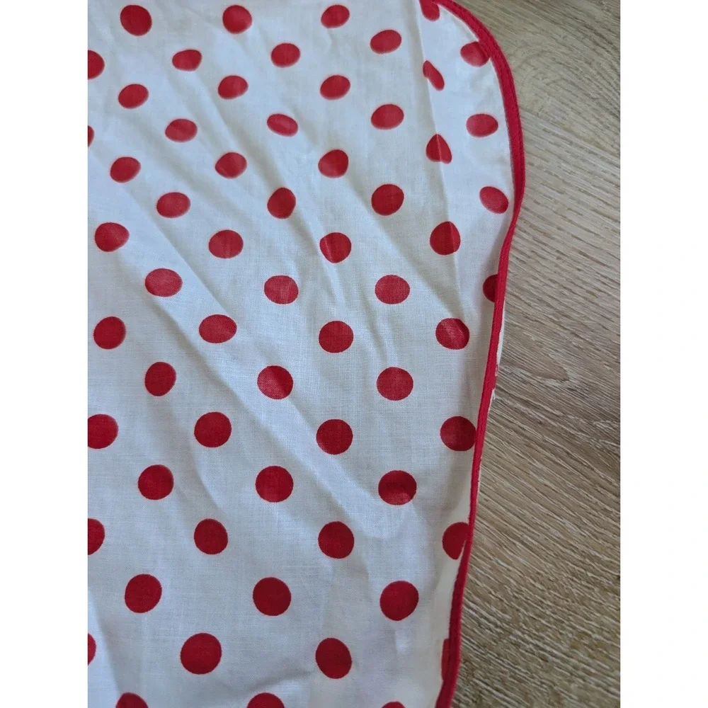 Retro‎ Valentine's Half Waist Kitchen Hostess Apron Red Polka Dots